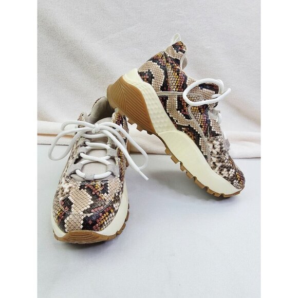 Steve Madden Size 5.5 Womens Snake Print Endurance Platform Low Lace Sneakers - Picture 13 of 14